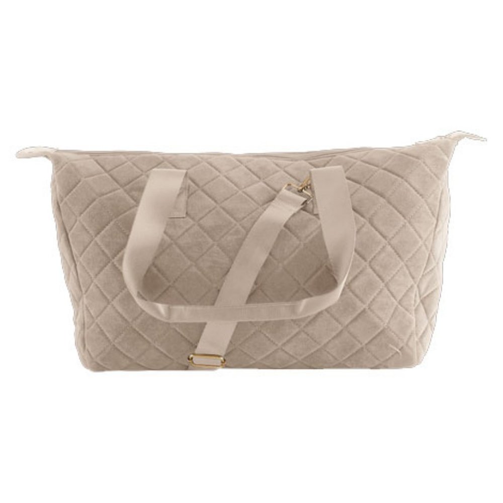 Summer & Rose Lillian Velvet Quilted Duffel Tote Bag. Brand New!